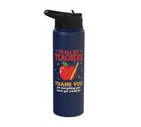 Gracias Maestros Heroes anónimos Apreciación del personal de la escuela Stainless Steel Insulated Water Bottle