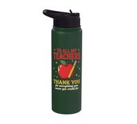 Gracias Maestros Heroes anónimos Apreciación del personal de la escuela Stainless Steel Insulated Water Bottle