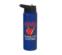 Gracias Maestros Heroes anónimos Apreciación del personal de la escuela Stainless Steel Insulated Water Bottle