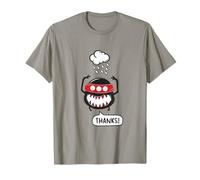 Gracias Ninja Monster Funny Grumpy Rainy Cloud Sarcasmo Camiseta