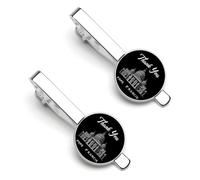 Gracias Papa Francisco 4 Clips de Corbata para Hombre, Plateados, Redondos, para Corbata, Juego de 2, Alfiler de Corbata para Bodas, Aniversarios, Negocios, Graduaciones