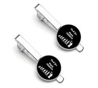 Gracias Papa Francisco 5 Clips de Corbata para Hombre, Plateados, Redondos, para Corbata, Juego de 2, Alfiler de Corbata para Bodas, Aniversarios, Negocios, Graduaciones