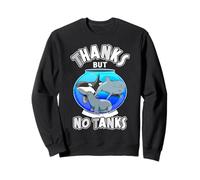Gracias pero no tanques Delfín nariz de botella, foca, salva a las orcas Sudadera