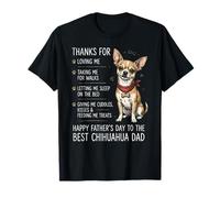 Gracias por amarme Chihuahua papá diseño Camiseta