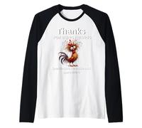 Gracias por ser Amigos de un Gallo Loco cuestionable Camiseta Manga Raglan
