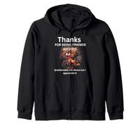 Gracias por ser Amigos de un Gallo Loco cuestionable Sudadera con Capucha