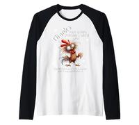Gracias por ser Amigos de un Pollo Loco Cuestionable Camiseta Manga Raglan