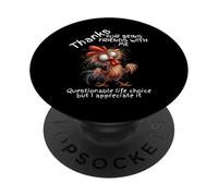 Gracias por ser Amigos de un Pollo Loco Cuestionable PopSockets PopGrip Adhesivo