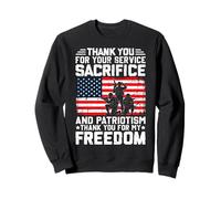 Gracias por Su Servicio Sacrificio Y Patriotismo Gracias Yo Sudadera