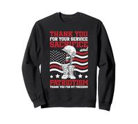 Gracias por Su Servicio Sacrificio Y Patriotismo Libertad Sudadera