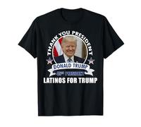 Gracias Presidente Donald Latinos por Trump Camiseta