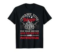 Gracias Veteranos por Su Servicio Y Sacrificio Y Patrio Camiseta