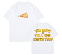 Gracie Abrams Risk Camiseta 2024 The Secret of Us Tour Camiseta de algodón de manga corta para hombre y mujer, blanco, M