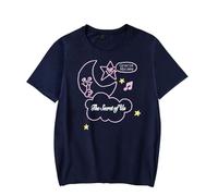 Gracie Abrams The Secret of Us Star and Moon - Camiseta de verano para mujer y hombre, azul marino, S