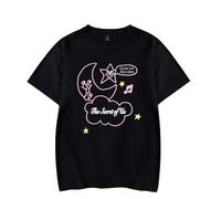 Gracie Abrams The Secret of Us Star and Moon - Camiseta de verano para mujer y hombre, Negro, S
