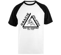 Gracie Jiu Jitsu Camiseta De Béisbol Unisex De Manga Corta
