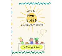 Gràcies, mestra - Quadern d’agraïment escolar dels alumnes per a les mestres d’educació infantil i cicle inicial: Regal emotiu i original per final de curs. Llibre per escriure i dibuixar missatges.