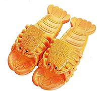 Graciosa Animal Zapatillas de Verano para Mujer Langosta Interior Sandalias Zapatos Playa baño Suaves Chanclas de Casa Hombre (Naranja,44/45 EU