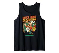 Graciosa Barbacoa Master of The Flame de Sauce Label Daddition Camiseta sin Mangas