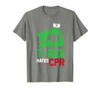 Graciosa Enfermería - Salud Hospital Enfermera Camiseta, Hombre, Verde Militar Jaspeado, 3XL