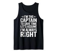 Gracioso capitán, Siempre Tengo razón náutica Camiseta sin Mangas