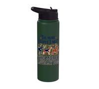Gracioso Cuantas más personas conozco, más amo a mi perro diciendo Stainless Steel Insulated Water Bottle