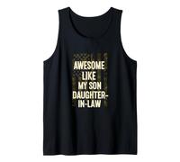 Gracioso Diciendo Impresionante como Mi Hijo Hija Ley Camiseta sin Mangas