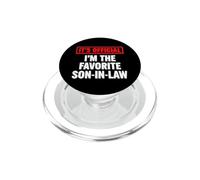 Gracioso Diciendo Que es Oficial Soy la Ley de Hijo Favorito PopSockets PopGrip para MagSafe