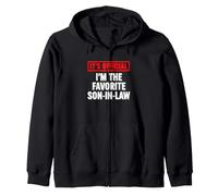 Gracioso Diciendo Que es Oficial Soy la Ley de Hijo Favorito Sudadera con Capucha