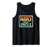Gracioso Diciendo Que mi Gente Favorita Llama tío Camiseta sin Mangas