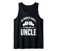 Gracioso Diciendo Que mi Gente Favorita Llama tío Camiseta sin Mangas