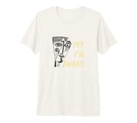 Gracioso Diciendo Que sí, Estoy Despierto con Cara de cubismo Camiseta Premium