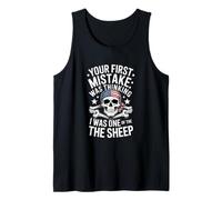 Gracioso Diciendo tu Primer Error Pensando Que era Oveja Camiseta sin Mangas