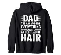 Gracioso El hombre que lo tiene todo excepto una cabeza llena de cabello Sudadera con Capucha