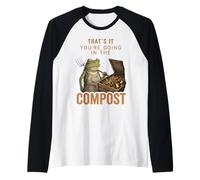 Gracioso Eso es lo Que Vas a IR en la jardinería de Ranas de Compost Camiseta Manga Raglan