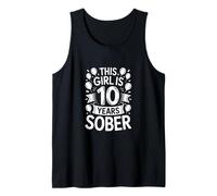 Gracioso Esta Chica Es 10 Años Sobrios Diciendo Mujeres Camiseta sin Mangas