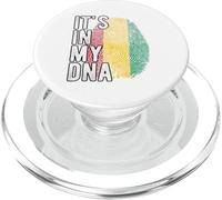 Gracioso está en mi ADN bandera de Guinea Huella digital PopSockets PopGrip para MagSafe