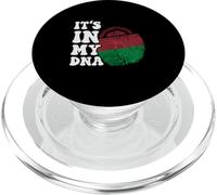 Gracioso está en mi ADN Bandera de Malawi Huella dactilar PopSockets PopGrip para MagSafe