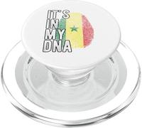 Gracioso está en mi ADN Bandera de Senegal Huella digital PopSockets PopGrip para MagSafe