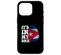 Gracioso está en mi ADN Cuba Bandera Huella Digital Carcasa para iPhone 16 Pro