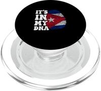 Gracioso está en mi ADN Cuba Bandera Huella Digital PopSockets PopGrip para MagSafe