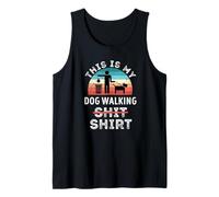 Gracioso Este es mi Perro Caminando Camiseta sin Mangas
