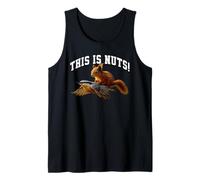 Gracioso Este Es Nueces Ardilla En Un Pájaro Surrealista Ardilla Juego de palabras Camiseta sin Mangas