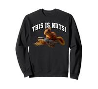 Gracioso Este Es Nueces Ardilla En Un Pájaro Surrealista Ardilla Juego de palabras Sudadera