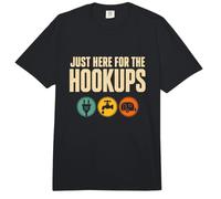 Gracioso Estoy Aquí para Las Conexiones Camping Joke Clásico Comfort Colors Adult Heavyweight T-Shirt