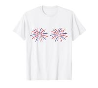 Gracioso Estoy Aquí Para Los Fuegos Artificiales Pareja Del 4 De Julio Camiseta