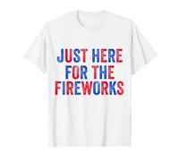 Gracioso Estoy Aquí Para Los Fuegos Artificiales Pareja Del 4 De Julio Camiseta