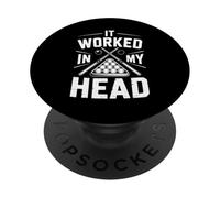 Gracioso Funcionó En Mi Cabeza Billar Diciendo PopSockets PopGrip Adhesivo