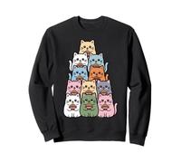 Gracioso Gato de Anime Kawaii Ramen «Bunch of Cats» Sudadera