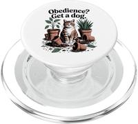 Gracioso gato Obedience Get A Dog Gats PopSockets PopGrip para MagSafe